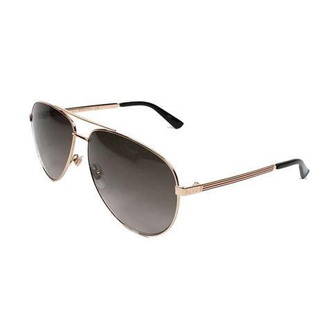 gucci aviators 192451m13302201|Horsebit aviator sunglasses in gold .